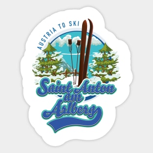 Saint Anton am Arlberg Austria Ski logo Sticker